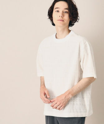 ＜Dessin (Men) ＞【洗える】インド刺繍クルーネックＴシャツ（２００２２７２４９８）