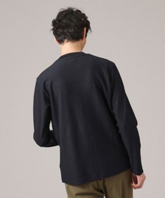 【ジャケットインナー対応】リンクスウィーブ 長袖Vネックカットソー ジャケットインナー対応】リンクスウィーブ 長袖Vネック