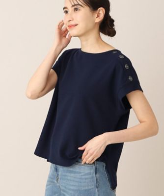【洗える】アンカーボタン付きカットソー（ＸＳ～Ｌ）（２００２２７３０５４）