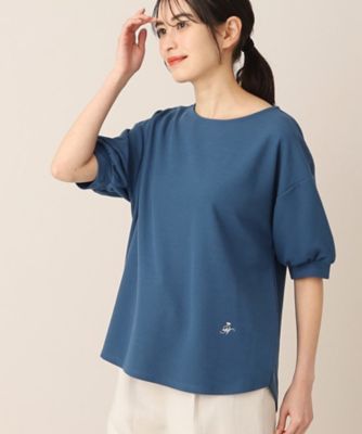 ＜Dessin (Women)＞【洗える】バルーン５分袖カットソー（ＸＳ～Ｌ）（２００２２７３０５５）