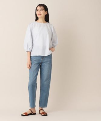 【洗える】クルーネックブラウス（ＸＳ～Ｌ）（２００２２７５１０７）