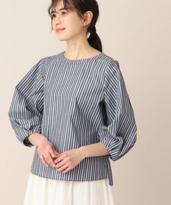 【洗える】クルーネックブラウス（ＸＳ～Ｌ）（２００２２７５１０７）