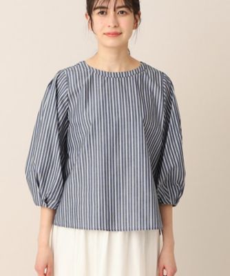 【洗える】クルーネックブラウス（ＸＳ～Ｌ）（２００２２７５１０７）