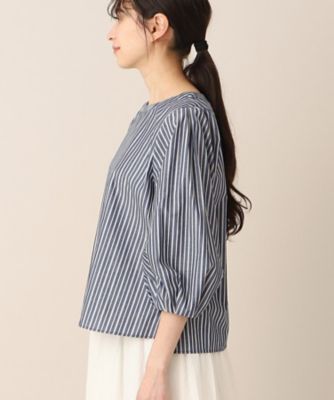 【洗える】クルーネックブラウス（ＸＳ～Ｌ）（２００２２７５１０７）