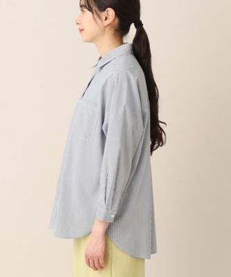 【洗える】ドロップショルダーシャツ（ＸＳ～Ｌ）（２００２２７５１１０）