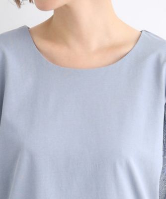 【ＵＶカット／接触冷感】スパンコールチュール刺繍袖プルオーバー（２００２２７５７４２）