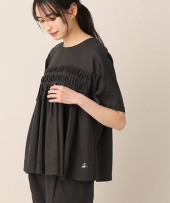 【洗える】レーヨン麻タックブラウス（ＸＳ～Ｌ）（２００２２７５８３６）