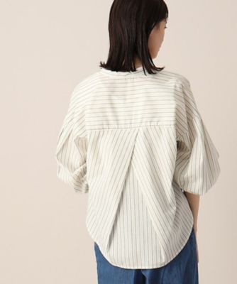 【洗える】バンドカラー７分袖シャツ（ＸＳ～Ｌ）（２００２２７５９０２）