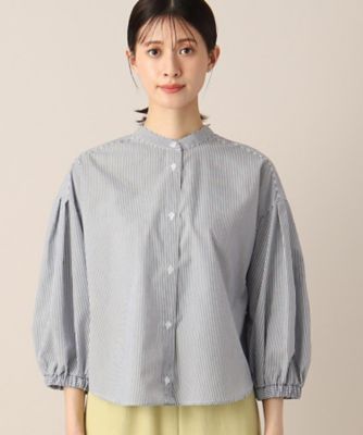 【洗える】バンドカラー７分袖シャツ（ＸＳ～Ｌ）（２００２２７５９０２）