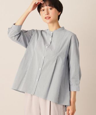 ＜Dessin (Women)＞【洗える】テントラインブラウス（ＸＳ～Ｌ）（２００２２７５９０３）