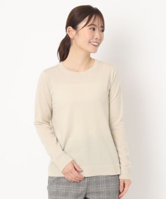 ＜CORDIER (Women)＞スーパーマイフィル２　丸首プルオーバーニット【Ｍ～４Ｌサイズ】（２００２２７５９１６）