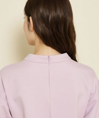 【洗える／日本製／袖デザイン／伸縮性】着心地よく、女性らしいデザインのプルオーバージャージ（２００２２７５９５３）
