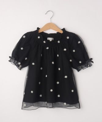 ＜SHOO･LA･RUE (Baby&Kids)＞【１１０－１４０ｃｍ】お花刺繍チュールブラウス（２００２２７５９５７）