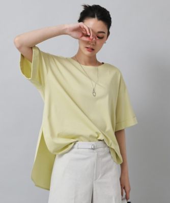 コットン／ゆったりデザイン／ドライタッチ】Tシャツ型プル