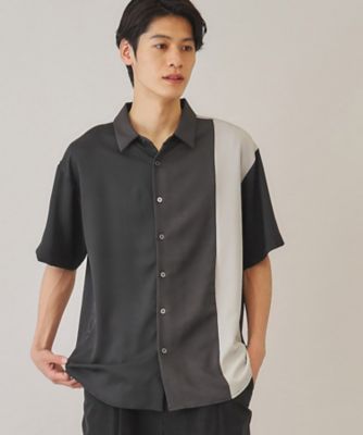 10色展開】プリントデザインシャツ チェック／ブロッキング