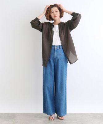 ストライプシアーシャツ×ロゴＴシャツＳＥＴ（２００２２７７４４４）