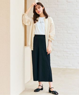 ストライプシアーシャツ×ロゴＴシャツＳＥＴ（２００２２７７４４４）