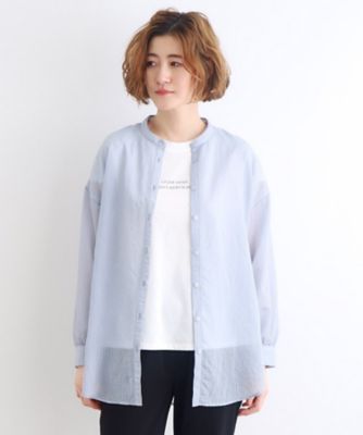 ストライプシアーシャツ×ロゴＴシャツＳＥＴ（２００２２７７４４４）