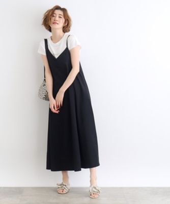 雑誌掲載】キャミワンピース×ロゴTシャツSET