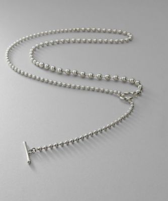 ＜COCOHNIK ONKITSCH (Women)＞シルバー　ミックスネックレス　ボールチェーンマンテル（２００２２９３２６０）