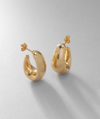 ＜COCOHNIK ONKITSCH (Women)＞シルバー　ホロウフープ　ドロップピアス　ＧＰ（２００２２９３２７１）