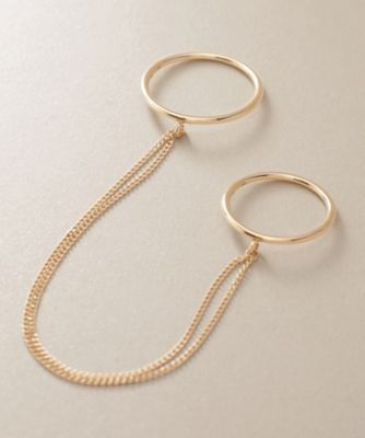 ＜COCOSHNIK (Women)＞Ｋ１０キヘイチェーンツイン　リング（２００２２９３９８４）