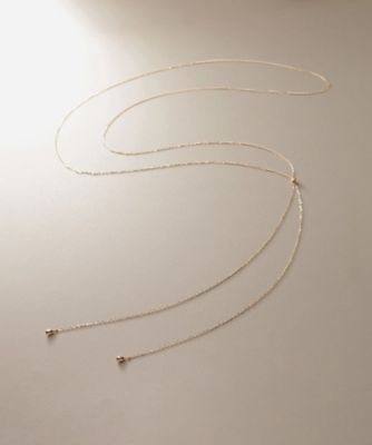 Ｋ１０中空ペアシェイプロングラリエット　ネックレス（２００２２９３９８８）