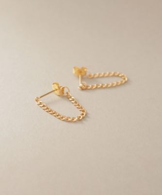Ｋ１８キヘイチェーン　フープピアス（２００２２９４０３９）