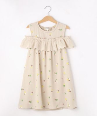 ＜SHOO･LA･RUE (Baby&Kids)＞【１１０－１４０ｃｍ】フルーツ総柄肩開きワンピース（２００２２９６４３７）