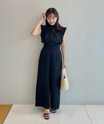 【マシンウォッシャブル】ドット刺繍ブラウス（２００２２９６７８７）