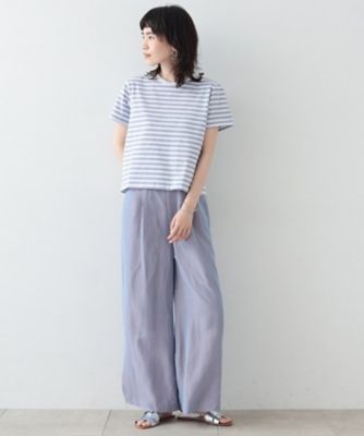 クロップドボーダーＴシャツ（２００２２９８２６０）