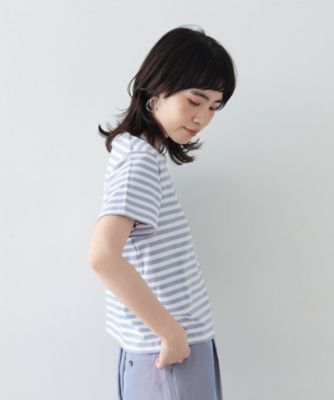 クロップドボーダーＴシャツ（２００２２９８２６０）