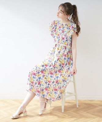 ＜COUTURE BROOCH (Women)＞【絵になる夏ワンピ】ｓｕｍｍｅｒフルール　シャーリング（２００２２９８５５０）