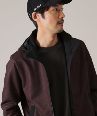 ✨【美品】タケオキクチ　ダウンジャケット ブラック/グレー フード付き DOWN FABRIC】ダウンファブリック フード ZIP UP ブルゾン