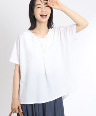 ＜Reflect (Women)＞【ＳＡＬＥ／Ｅ‐ＱＵＡＬＩＴＹ／手洗い可】リラクシーＶネックプルオーバー（２００２２９９８９７）