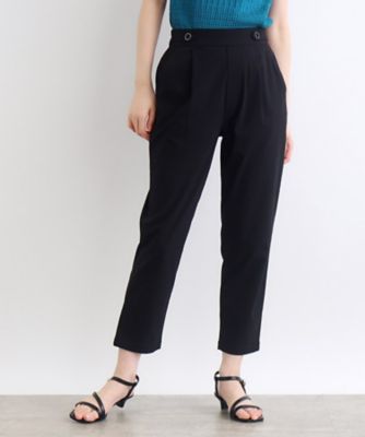 ＜GROVE (Women)＞【低身長さん向け－３ｃｍ丈】＜接触冷感・多サイズ＞サマーハイパーストレッチテーパードパンツ（２００２３００１９１）