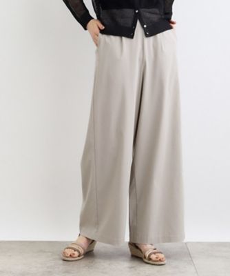 【高身長さん向け＋１２ｃｍ】＜接触冷感・多サイズ＞サマーハイパーストレッチクロップドワイドパンツ（２００２３００１９３）