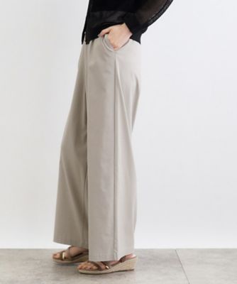 【高身長さん向け＋１２ｃｍ】＜接触冷感・多サイズ＞サマーハイパーストレッチクロップドワイドパンツ（２００２３００１９３）