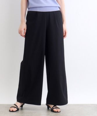 【高身長さん向け＋１２ｃｍ】＜接触冷感・多サイズ＞サマーハイパーストレッチクロップドワイドパンツ（２００２３００１９３）