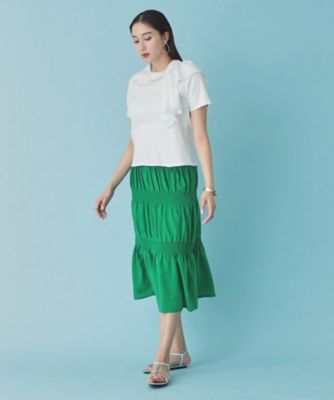 【異素材／ラッフル】大人フェミニンＴシャツ（２００２３００３７１）