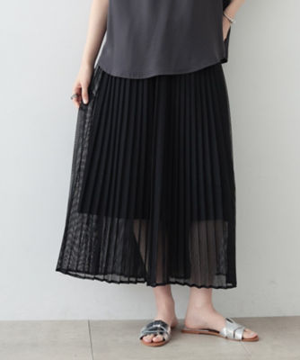 メッシュプリーツスカート（２００２３００３８５） | ファッション 