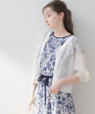 新色＆追加入荷【冷房対策・日焼け対策にも◎】ＬＥＶＩＴＡ／ダブルパール調釦ドロップカーディガン（２００２３００５０６）