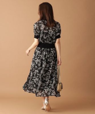 EC・博多店限定 フラワープリントハーフスリーブワンピース