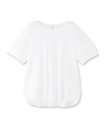 【ＳＡＬＥ／ＵＶカット／接触冷感／マシンウォッシュ可】ふんわりスリーブＴシャツ（２００２３１８６４５）