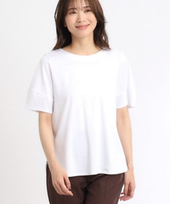 【ＳＡＬＥ／ＵＶカット／接触冷感／マシンウォッシュ可】ふんわりスリーブＴシャツ（２００２３１８６４５）