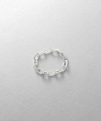 ＜COCOHNIK ONKITSCH (Women)＞シルバー　チェーンリング　フラットケーブル（２００２３１８７９９）