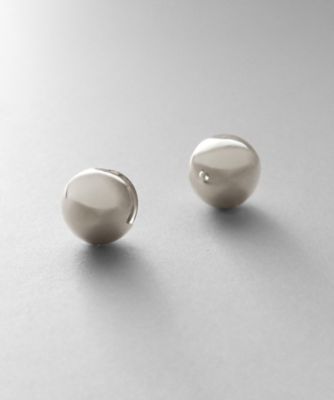 ＜COCOHNIK ONKITSCH (Women)＞シルバー　ハギーピアス　ボールＳ（２００２３１８８０１）