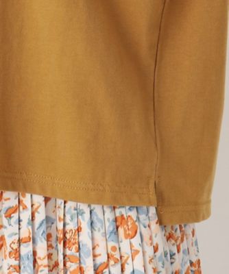 【５分袖／洗える／ＵＳＡコットン１００％】バンチドフラワープリントＴシャツ（２００２３１９７１０）