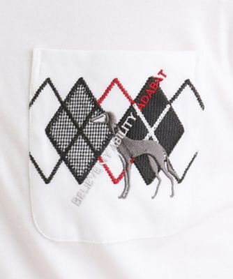 新品　adabat長袖ポロシャツ サイズ48 コットン100% ADABAT アダバット 長袖ポロシャツ ブラック系 サイズ：48