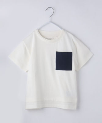 ＜THE SHOP TK(Baby&Kids)＞【１１０－１６０／６色展開】配色ポケットＴＥＥ（２００２３２１５０３）